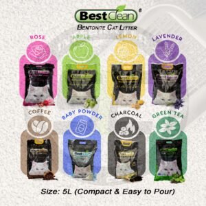Best Clean Bentonite Cat Litter: Premium Sand Formula (5L)