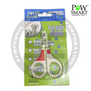 PawSmart Compact Scissor-Grip Pet Nail Trimmers in Classic Red & White