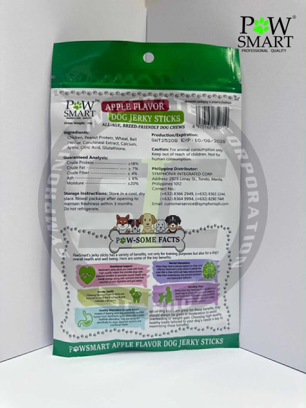 PawSmart Apple Flavor Dog Jerky Sticks