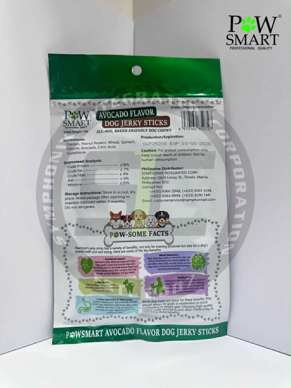 PawSmart Avocado Flavor Dog Jerky Sticks