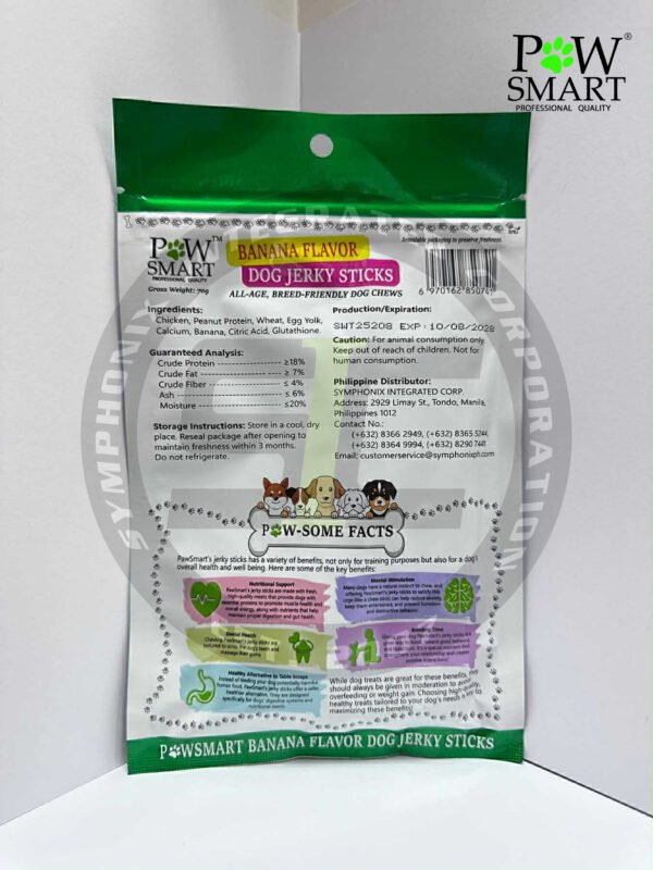 PawSmart Banana Flavor Dog Jerky Sticks