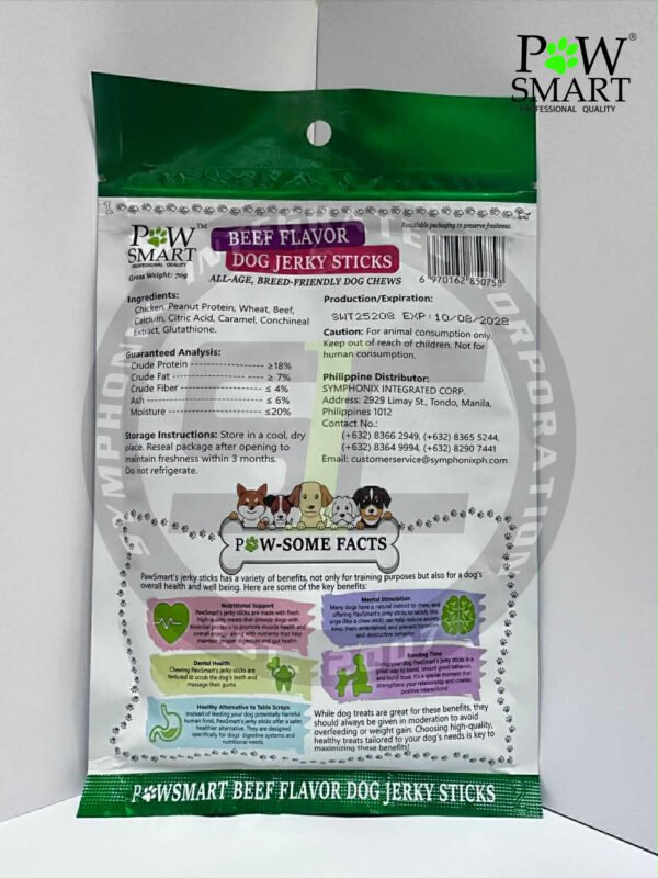 PawSmart Beef Flavor Dog Jerky Sticks