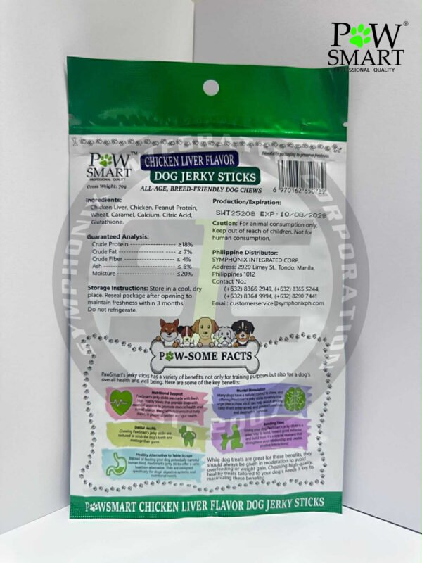 PawSmart Chicken Liver Flavor Dog Jerky Sticks