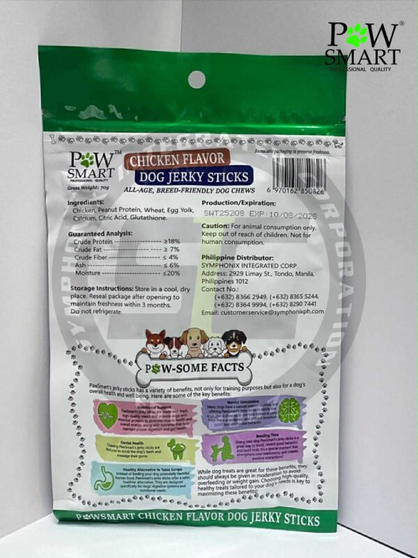 PawSmart Chicken Flavor Dog Jerky Sticks
