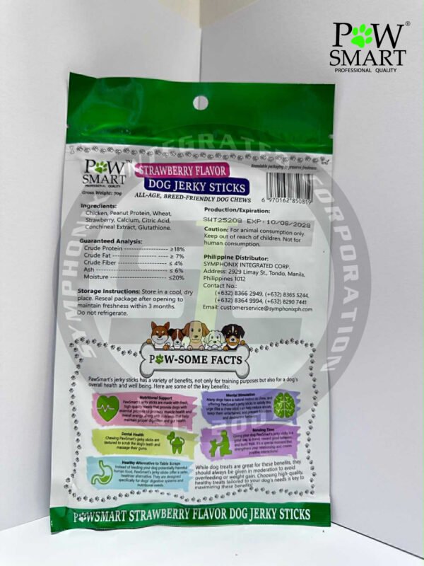 PawSmart Strawberry Flavor Dog Jerky Sticks